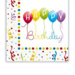 ρτοπετσέτες 2ply 33x33cm Happy Birthday (20τμχ)