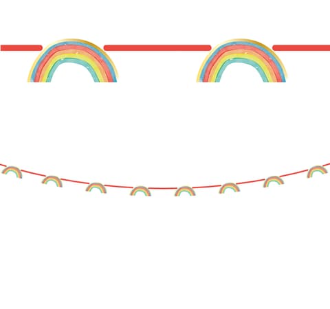 Χάρτινο Banner Rainbow