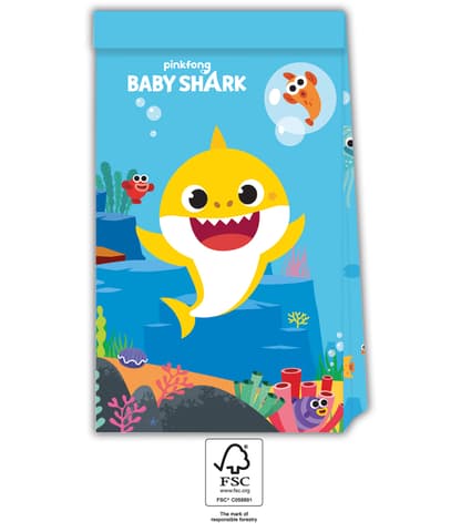 Baby Shark- Fun in the Sun Χάρτινες Τσάντες Δώρων