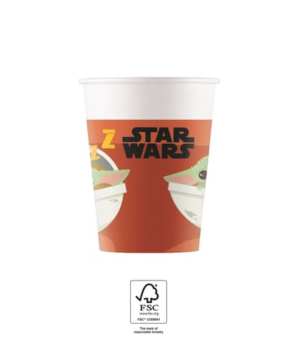 Χάρτινα ποτήρια 200ml The Mandalorian (8 τμχ)