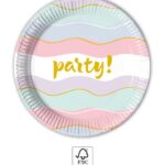 Χάρτινα πιάτα 20cm Elegant Party (8 τμχ)