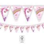 Χάρτινη γιρλάντα τρίγωνη Unicorn
