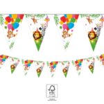 Χάρτινη γιρλάντα Ζωάκια της ζούγλας 2,3m