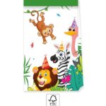 Χάρτινες τσάντες δώρων Ζωάκια της ζούγλας (4τμχ)