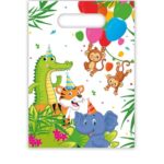 Πλαστικές τσάντες δώρων Ζωάκια της ζούγλας (6τμχ)