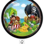 Χάρτινα πιάτα 23cm Pirates (8 τμχ)