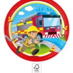 Χάρτινα πιάτα 23cm Πυροσβέστης (8 τμχ)