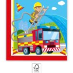 Χαρτοπετσέτες 2ply 33x33cm Πυροσβέστης (20τμχ)