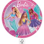 Χάρτινα πιάτα 23cm Barbie (8 τμχ)