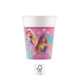 Χάρτινα ποτήρια 200ml Barbie (8 τμχ)