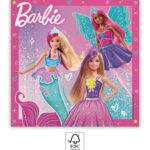 Χαρτοπετσέτες 2ply 33x33cm Barbie (20τμχ)