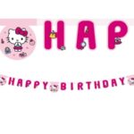 Χάρτινη γιρλάντα γραμμάτων Happy Birthday Hello Kitty