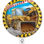 Χάρτινα πιάτα 23cm Construction (8 τμχ)