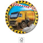 Χάρτινα πιάτα 20cm Construction (8 τμχ)