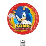 Χάρτινα πιάτα 20cm Sonic (8τεμ)