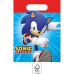 Χάρτινες τσάντες δώρων Sonic (4τμχ)