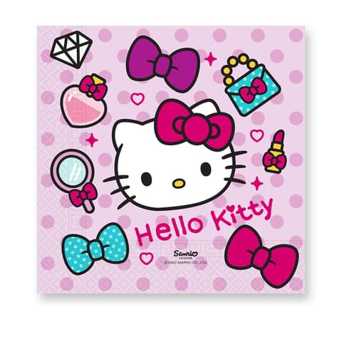 Χαρτοπετσέτες 2ply 33x33cm Hello Kitty (20τμχ)