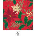 Χαρτοπετσέτες 3ply 33x33cm Holly Poinsettia (20τμχ)