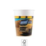 Χάρτινα ποτήρια 200ml Construction (8 τμχ)