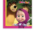 Χαρτοπετσέτες 2ply 33x33cm Masha and The Bear (20τμχ)