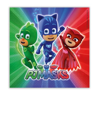 Χαρτοπετσέτες 2ply 33x33cm Pj Masks (20τμχ)