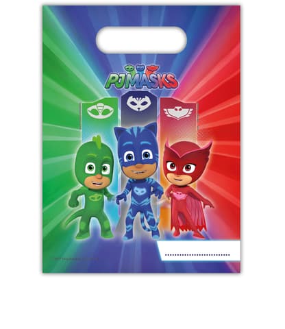 Πλαστικές τσάντες δώρων Pj Masks (6τμχ)