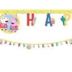 Χάρτινη Γιρλάντα Γραμμάτων Happy Birthday Pepa Pig Messy Play