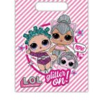 Πλαστικές τσάντες δώρων LOL Glitterati (6τμχ)