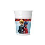Πλαστικά ποτήρια 200ml Miraculous Ladybug (8τμχ)