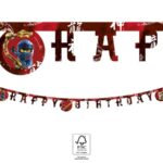 Χάρτινη Γιρλάντα Γραμμάτων Happy Birthday Lego Ninjago