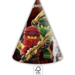 Χάρτινα καπέλα πάρτυ Lego Ninjago (6τμχ)