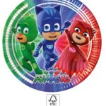 Χάρτινα πιάτα 23cm Pj Masks (8τμχ)