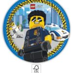 Χάρτινα πιάτα 23cm Lego City  (8τμχ)