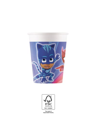 Χάρτινα ποτήρια 200ml Pj Masks (8τμχ)