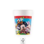 Χάρτινα ποτήρια 200ml Mickey Rock the House (8τμχ)