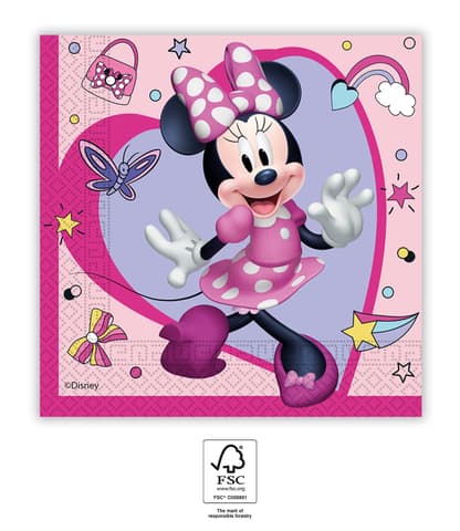 Χαρτοπετσέτες 2ply 33x33cm Minnie Junior (20τμχ)