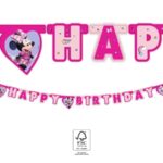 Χάρτινη Γιρλάντα Γραμμάτων Happy Birthday Minnie Junior