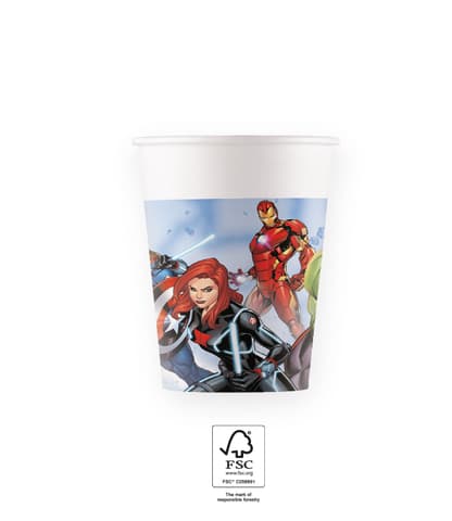 Χάρτινα ποτήρια 200ml Avengers (8τμχ)