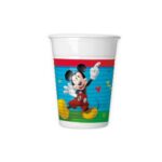 Πλαστικά ποτήρια 200ml Mickey Rock the House (8τμχ)