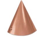 Χάρτινα Καπέλα Πάρτυ Rose Gold (6τμχ)