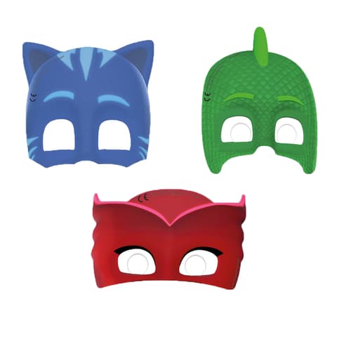 Χάρτινες μάσκες Pj Masks (6τμχ)