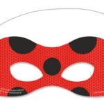 Χάρτινες μάσκες Miraculous Ladybug (6τμχ)