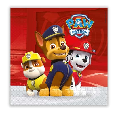 Χαρτοπετσέτες 2ply 33x33cm Paw Patrol - Ready For Action (20τμχ) 089777