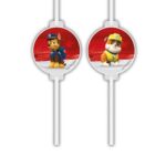Χάρτινα καλαμάκια ροφήματος Paw Patrol Rescue Heroes (4τμχ) 090657