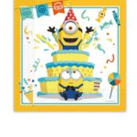Χαρτοπετσέτες 2ply 33x33cm Minions (20τμχ)