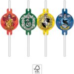Χάρτινα καλαμάκια ροφήματος Harry Potter  (4τμχ) 093368