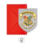 Προσκλήσεις πάρτυ με φακέλους Harry Potter  (6τμχ) 093370