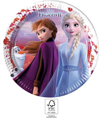 Χάρτινα πιάτα 23cm Frozen II (8τμχ)