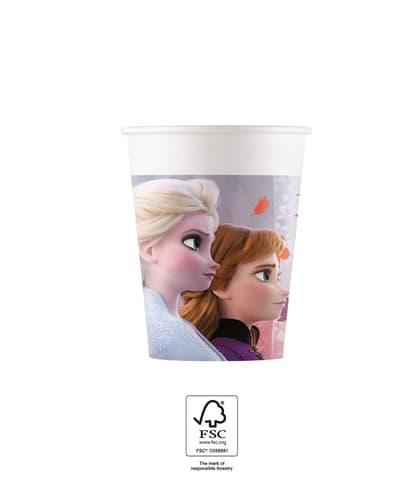 Χάρτινα ποτήρια 200ml Frozen II (8τμχ)