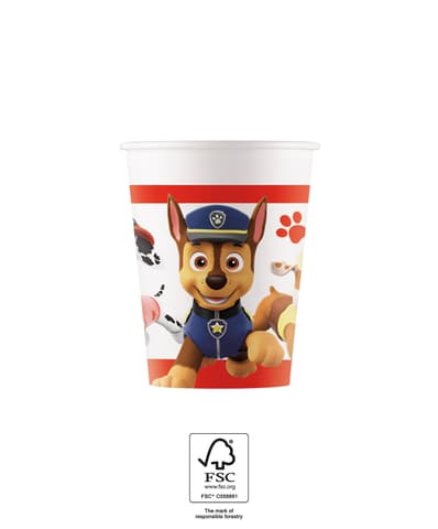 Χάρτινα ποτήρια 200ml Paw Patrol - Ready For Action (8τμχ) 093470